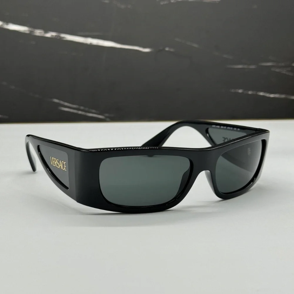 NEW MOD 4482 GB1/87 VERSACE BLACK SHIELD VE4482 GB187 UNISEX VERSACE SUNGLASSES